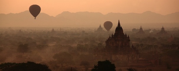 Paysage de Bagan, Birmanie