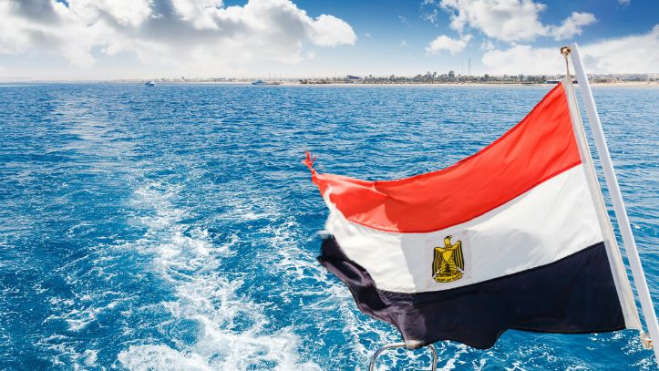Egypte-eau-drapeau