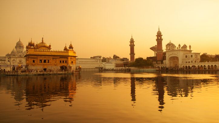 Inde-Amritsar-Temple-Or