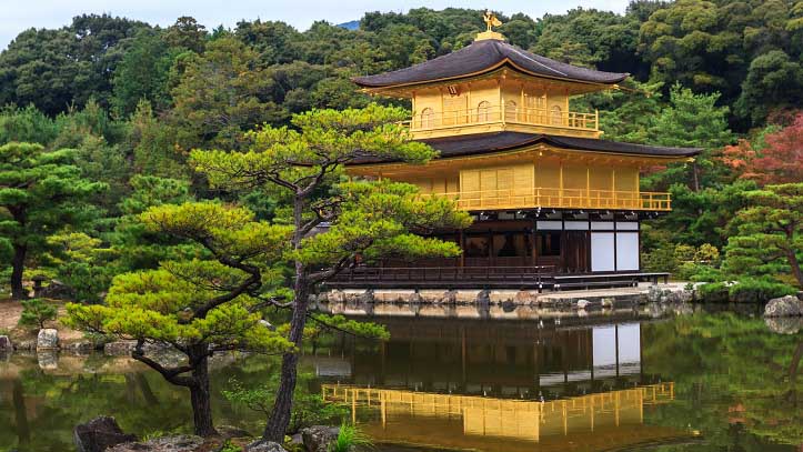 Temple Kinkakuji, le Palais d’or, à Kyoto