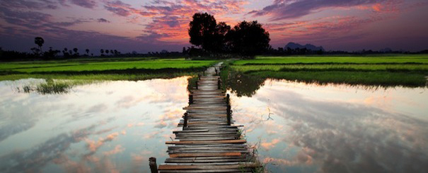 Coucher de soleil Lac Inle Birmanie