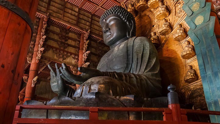 Grand Bouddha du temple Todaiji à Nara