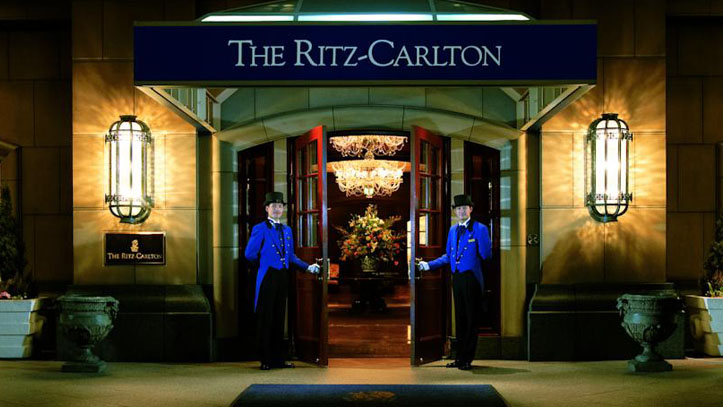 Entrée du Ritz Carlton à Osaka