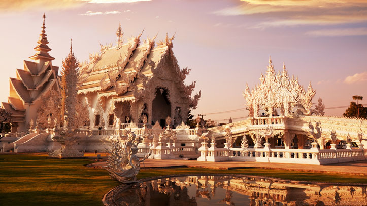 thailande temple blanc
