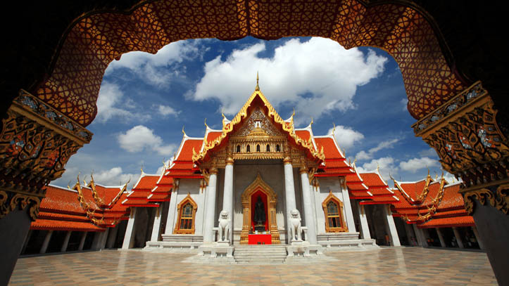 Temple de marbre à Bangkok