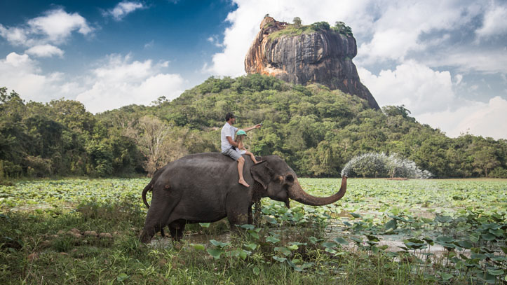 Balade elephant thailande