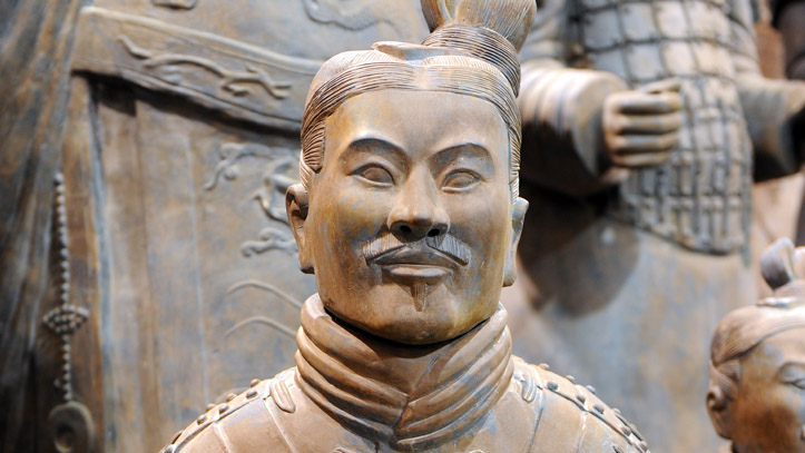 celebre figurine armee terre cuite chine