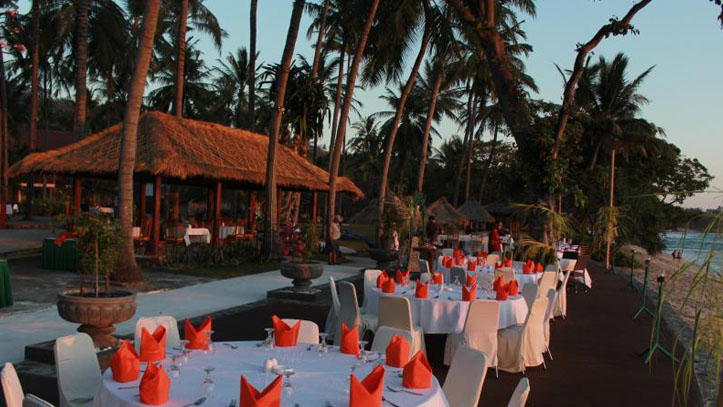 Holiday resort Lombok restaurant