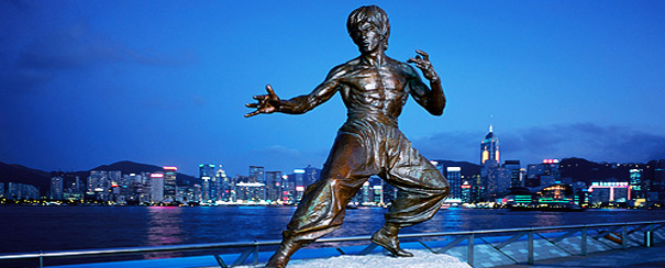 Statue de Bruce Lee à Hong Kong