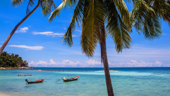 palmier-mer-bateau-eau-turquoise-koh-phangan