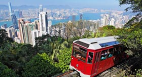 Peak tram à Hong Kong
