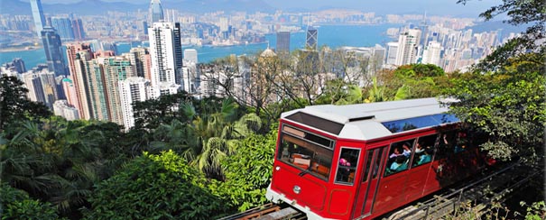 Peak tram à Hong Kong
