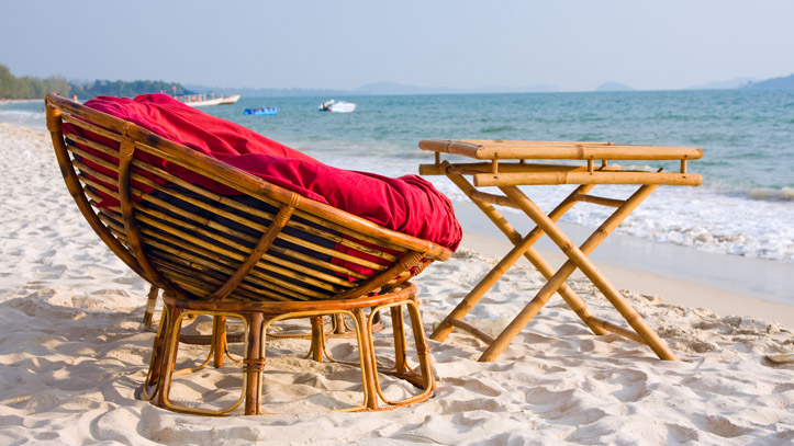 Une des magnifiques plages de Sihanoukvilles, reconnues dans tout le pays !