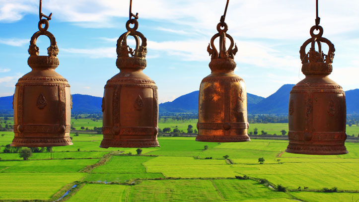 cloches thailande plaine