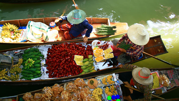 Marché flottant Thai