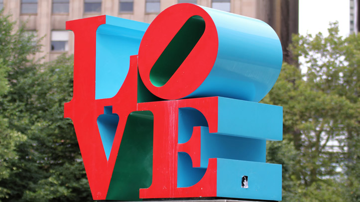 Philadelphie Love Parc Sculpture