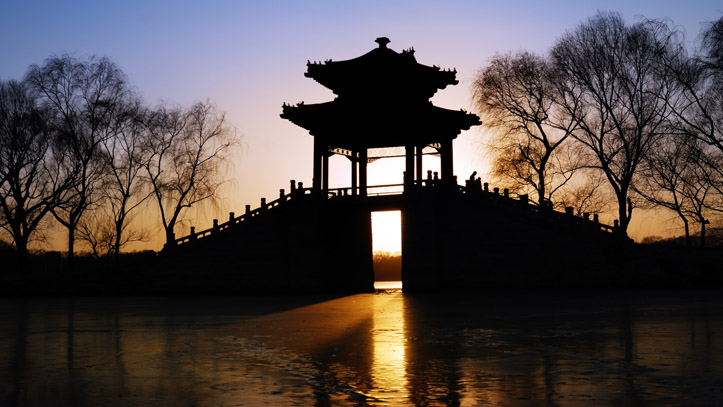 visite palais d’été coucher de soleil pekin chine