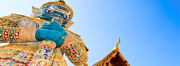  Thailande statue gardien demon grand palace bangkok 
